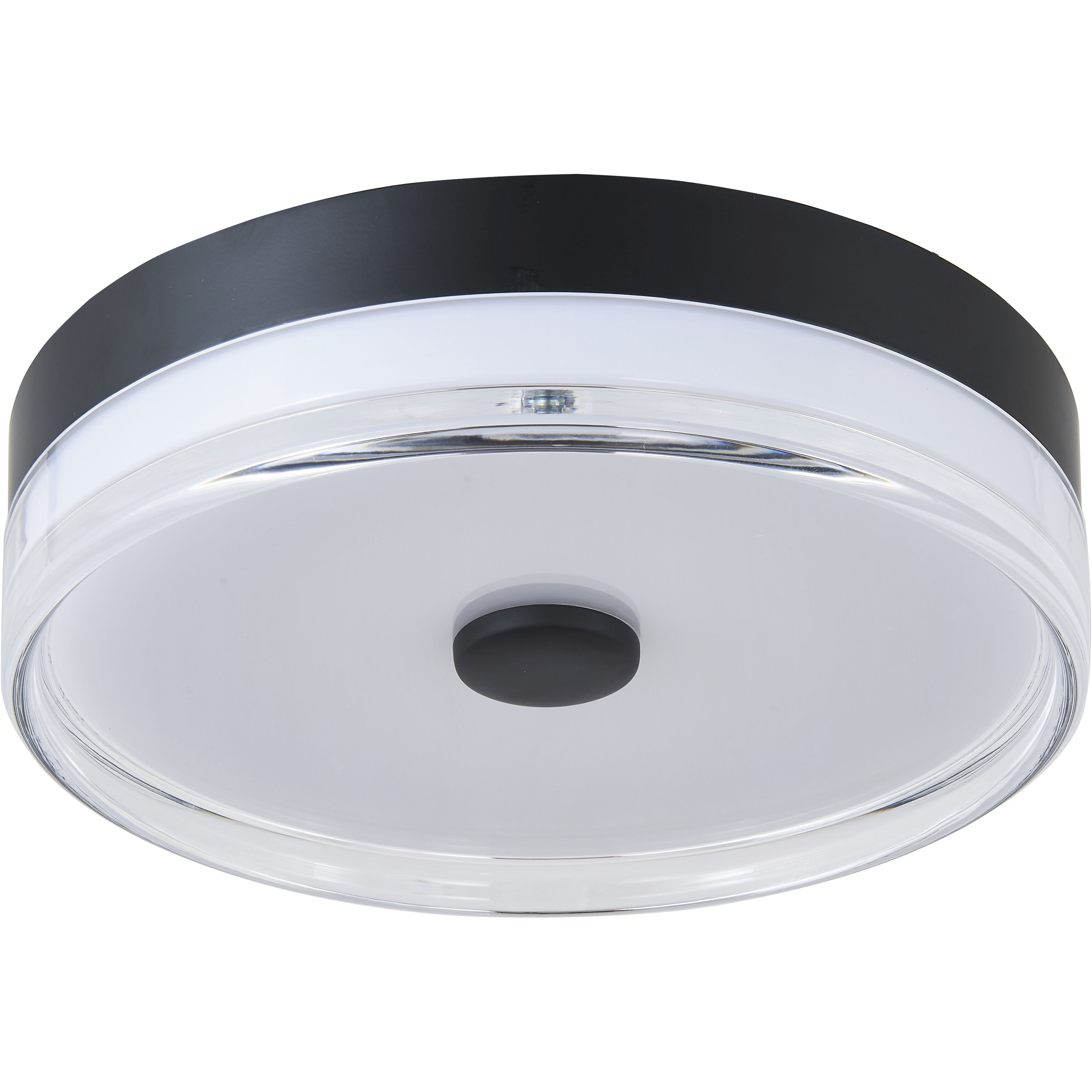 Iris LED 11.5 inch Matte Black Flush Mount Ceiling Light