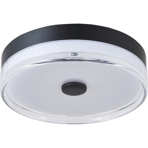 Iris Led Light Abra Lighting 30040FM-MB-IRIS Iris LED 11.5 inch Matte Black Flush ...