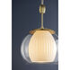 Clementon 1 Light 17 inch Aged Brass Pendant Ceiling Light