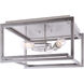 Carli 15 inch Brushed Nickel and Brushed Dark Grey Flush Mount Ceiling Light