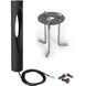 Scoop 120 12.5 watt Black Bollard Light in 3000K Warm White LED, WAC Landscape