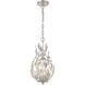 Broche 3 Light 9 inch Antique Silver Chandelier Ceiling Light