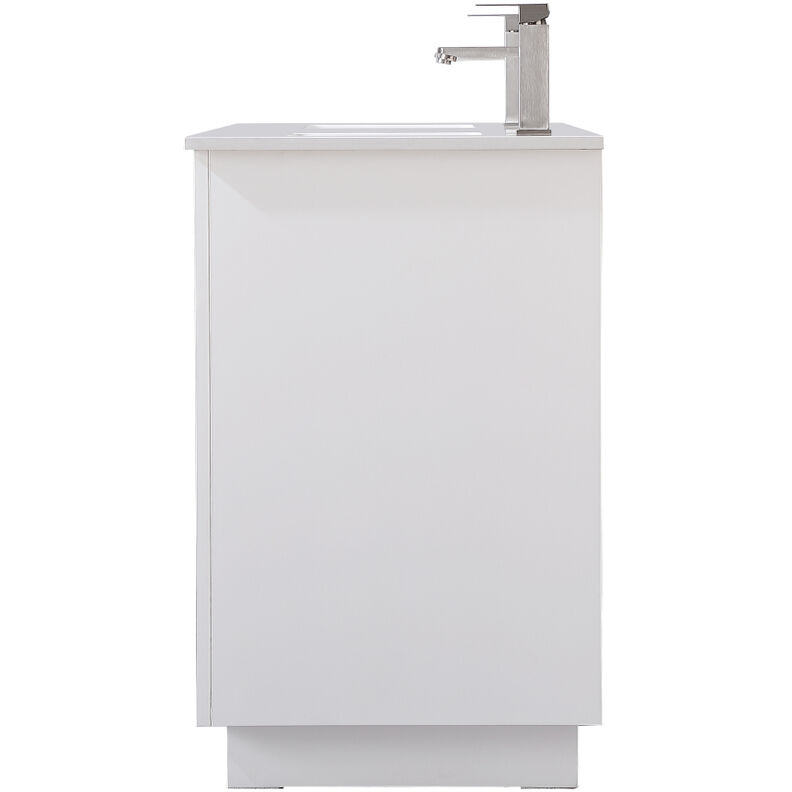 Hayes 60 X 22 X 35 inch White Vanity Sink Set