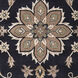 Caesar 96 X 96 inch Ink Blue/Ivory/Medium Gray/Sage/Tan/Denim Handmade Rug in 8 Ft Square, Square