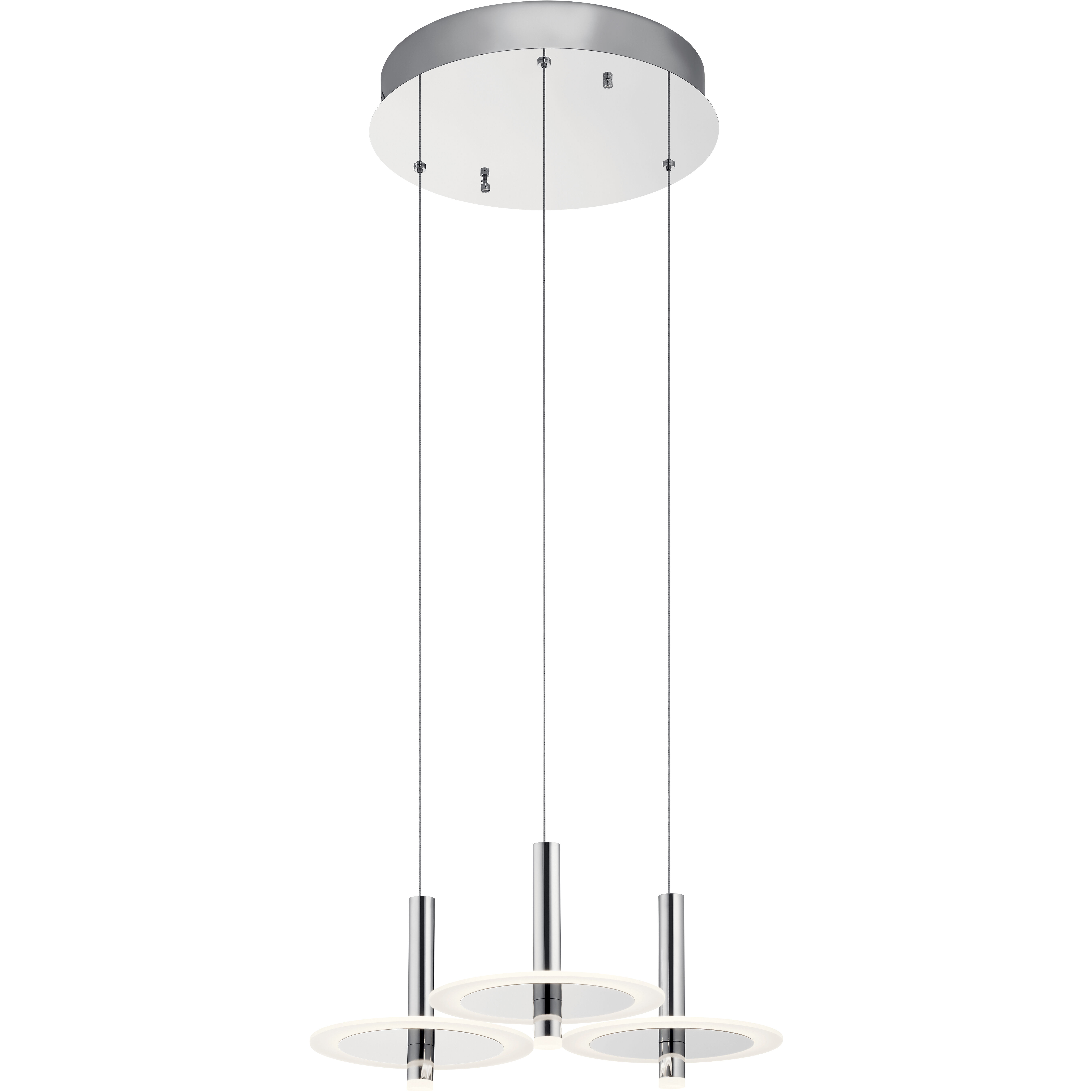Korfu LED 9.75 inch Chrome Cluster Pendant Ceiling Light