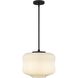 Cara 1 Light 14 inch Matte Black Pendant Ceiling Light