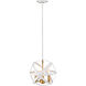 Cavallo 3 Light 12 inch Hammered White/Olde Brass Pendant Ceiling Light in Hammered White and Olde Brass