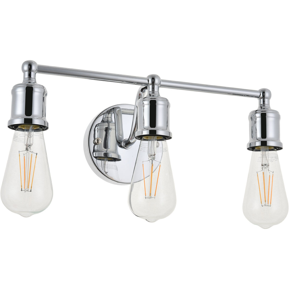 Serif 3 Light 15 inch Chrome Wall Sconce Wall Light