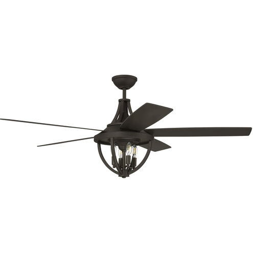 Nash 56 inch Espresso with Flat ESP/Mesquite Blades Ceiling Fan