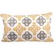 Corely 26 inch Gray with Mustard Lumbar Pillow, Cover Only