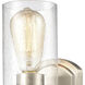 Market Square 1 Light 5 inch Brushed Nickel Vanity Light Wall Light
