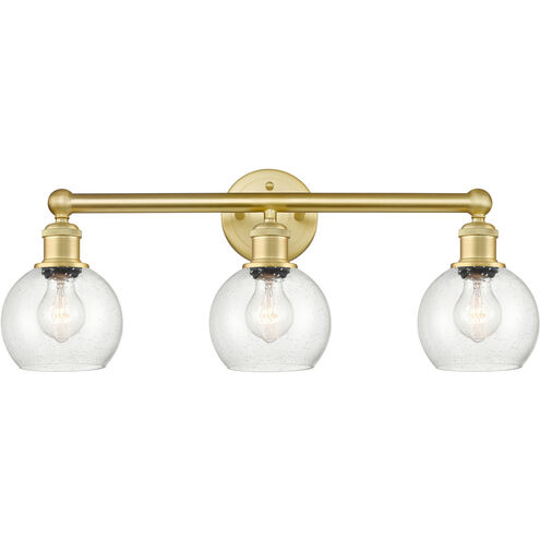 Athens 3 Light 24 inch Satin Gold Bath Vanity Light Wall Light in Seedy