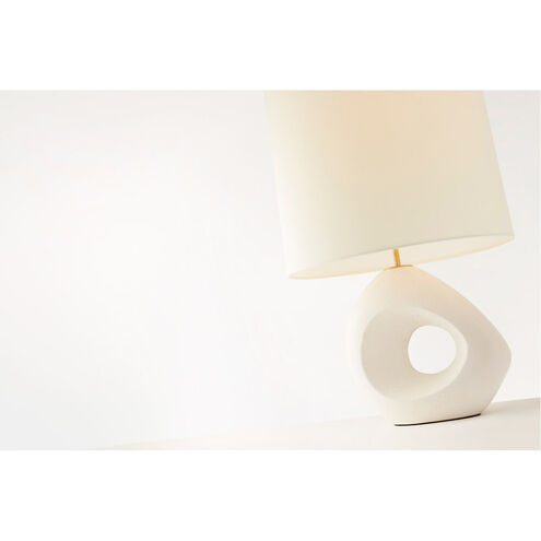 AERIN Paco 31 inch 100 watt Marion White Table Lamp Portable Light, Large