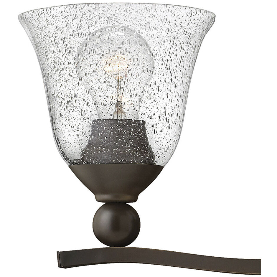 Bolla 3 Light 26 inch Olde Bronze Vanity Light Wall Light in Clear Seedy