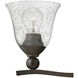 Bolla 3 Light 26 inch Olde Bronze Vanity Light Wall Light in Clear Seedy