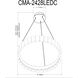 Camila LED 24 inch Matte Black Chandelier Ceiling Light
