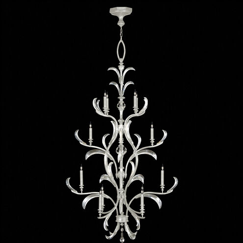Beveled Arcs 16 Light 48 inch Silver Chandelier Ceiling Light in Silver Leaf