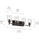 Shailene 4 Light 29.75 inch Olde Bronze Bath Light Wall Light