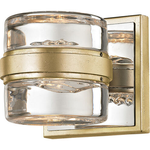 Splash 1 Light 4.5 inch Silver Leaf Bath and Vanity Wall Light