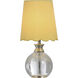Beatrice 14 inch 40 watt Clear and Polished Nickel Table Lamp Portable Light