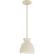 Ventura Dome 1 Light 7.5 inch Cottage White Mini Pendant Ceiling Light