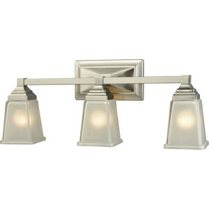 Sinclair 3 Light 22 inch Brushed Nickel Vanity Light Wall Light