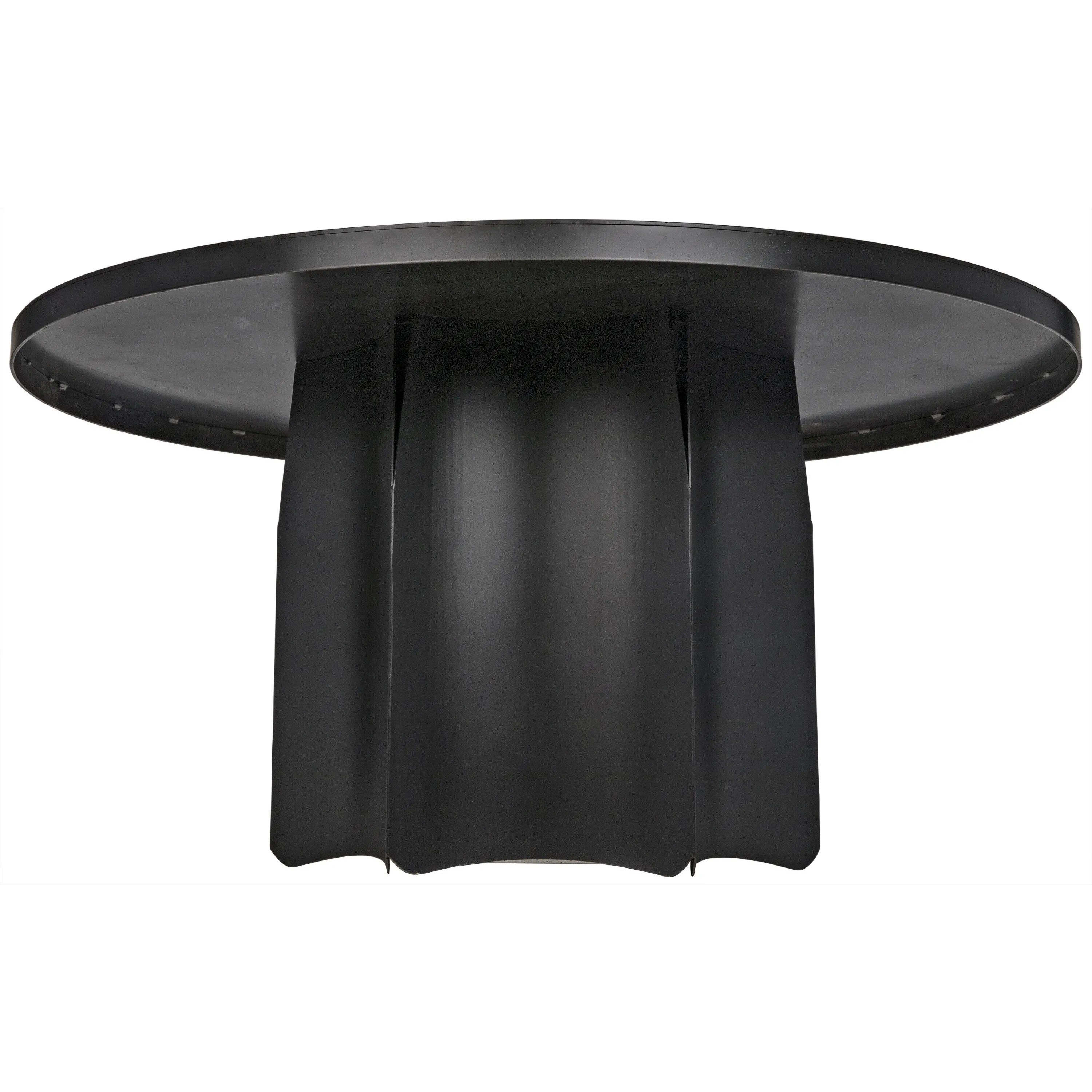 Rome 58 X 58 inch Matte Black Dining Table