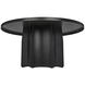 Rome 58 X 58 inch Matte Black Dining Table