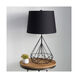 Fuller 29 inch 100 watt Black Table Lamp Portable Light