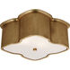 AERIN Bolsena 2 Light 11.75 inch Gild Flush Mount Ceiling Light