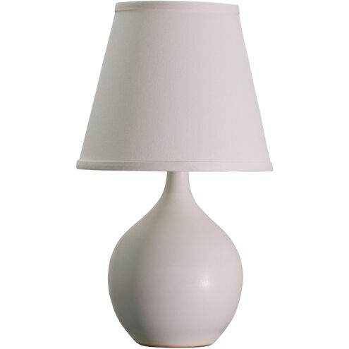 Scatchard 14 inch 75 watt White Gloss Table Lamp Portable Light