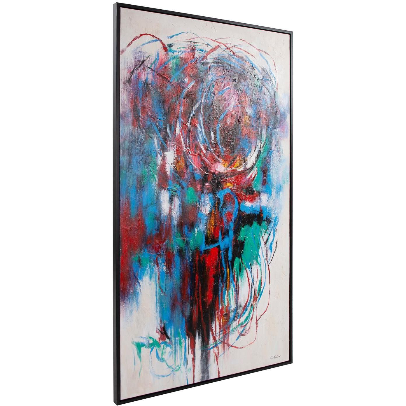 Festival In The Park 73.75 X 41.75 inch Hand Painted Canvas