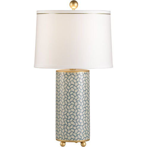 Pam Cain 27 inch 100.00 watt Green/Gold Glaze Table Lamp Portable Light