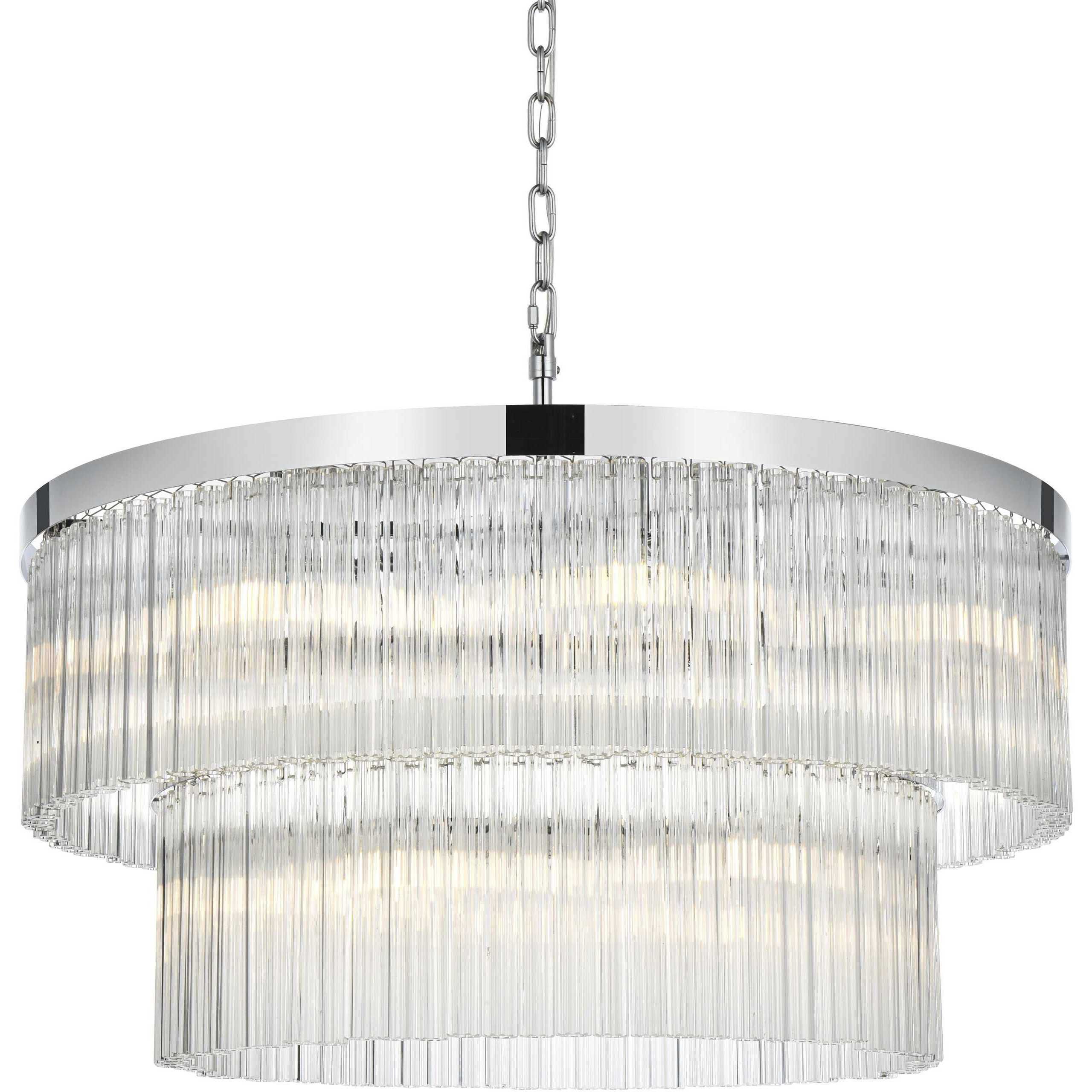 Harlow 14 Light 32 inch Chrome Chandelier Ceiling Light