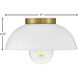 Stu LED 11 inch Matte White Foyer Light Ceiling Light, Flush Mount