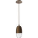 Pebble LED Flat Bronze Pendant Ceiling Light in 3000K LED