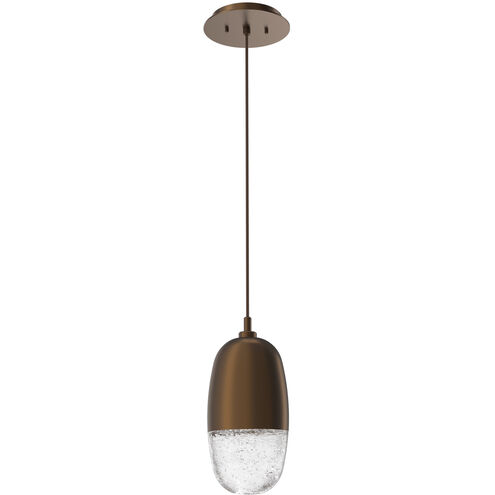 Pebble LED Flat Bronze Pendant Ceiling Light in 3000K LED