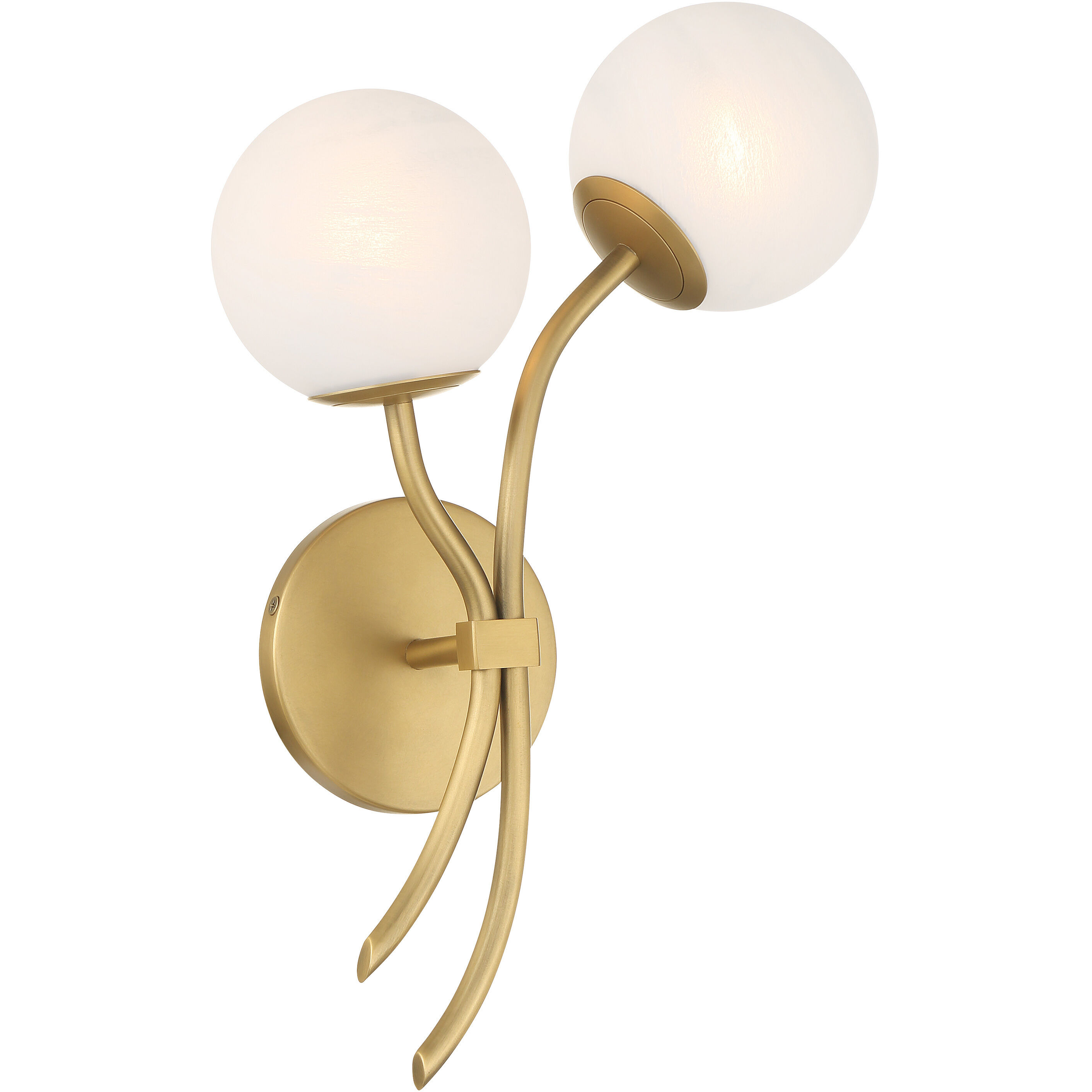 Curven Wall Sconce Wall Light in Legacy Brass