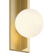 Euro LED 6 inch Gold and Opal ADA Wall Sconce Wall Light