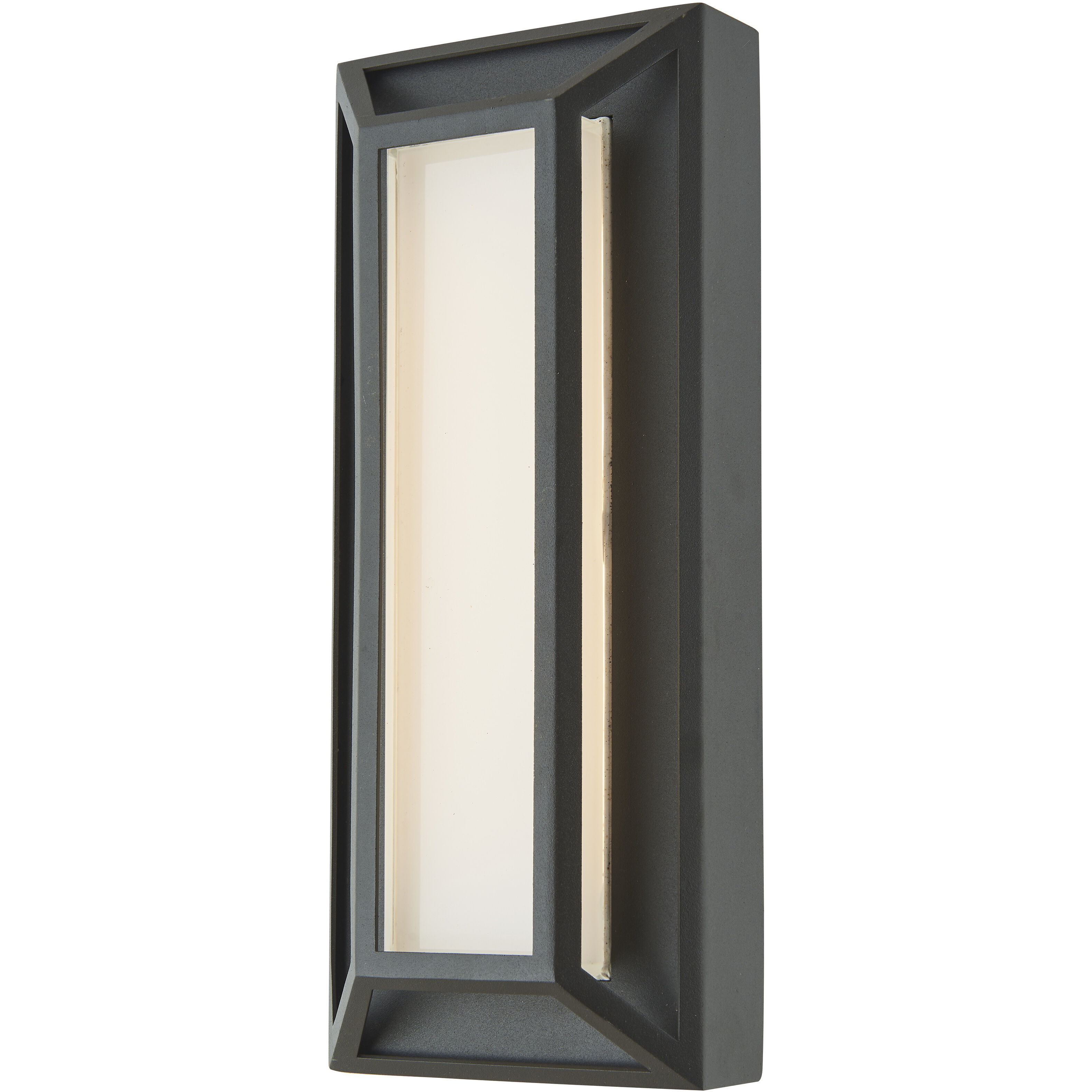 Cell LED 12 inch Matte Black Outdoor Wall Light