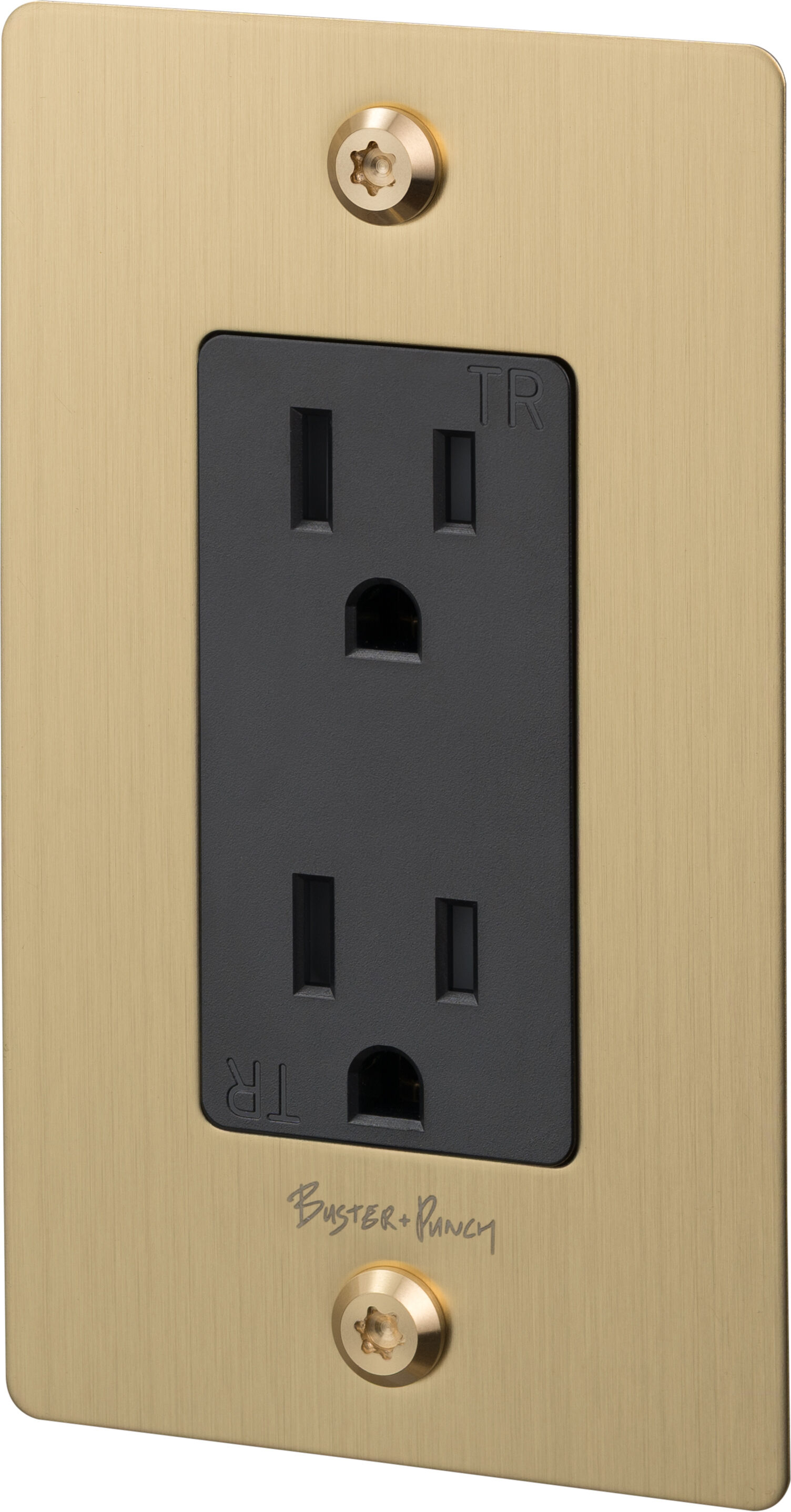 1G Duplex 125 Brass Outlet
