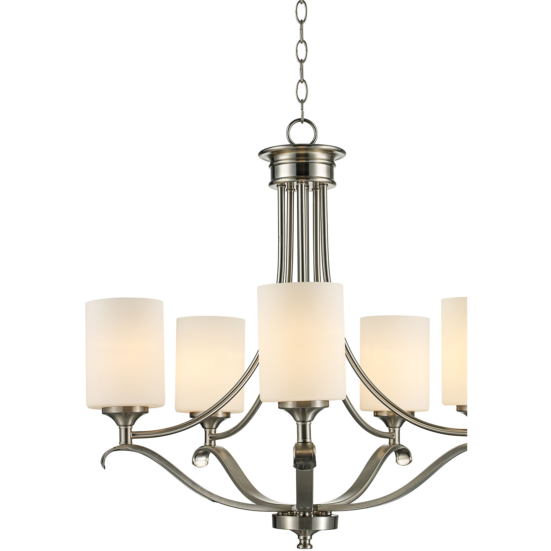 Ballard 5 Light 28 inch Brushed Nickel Chandelier Ceiling Light