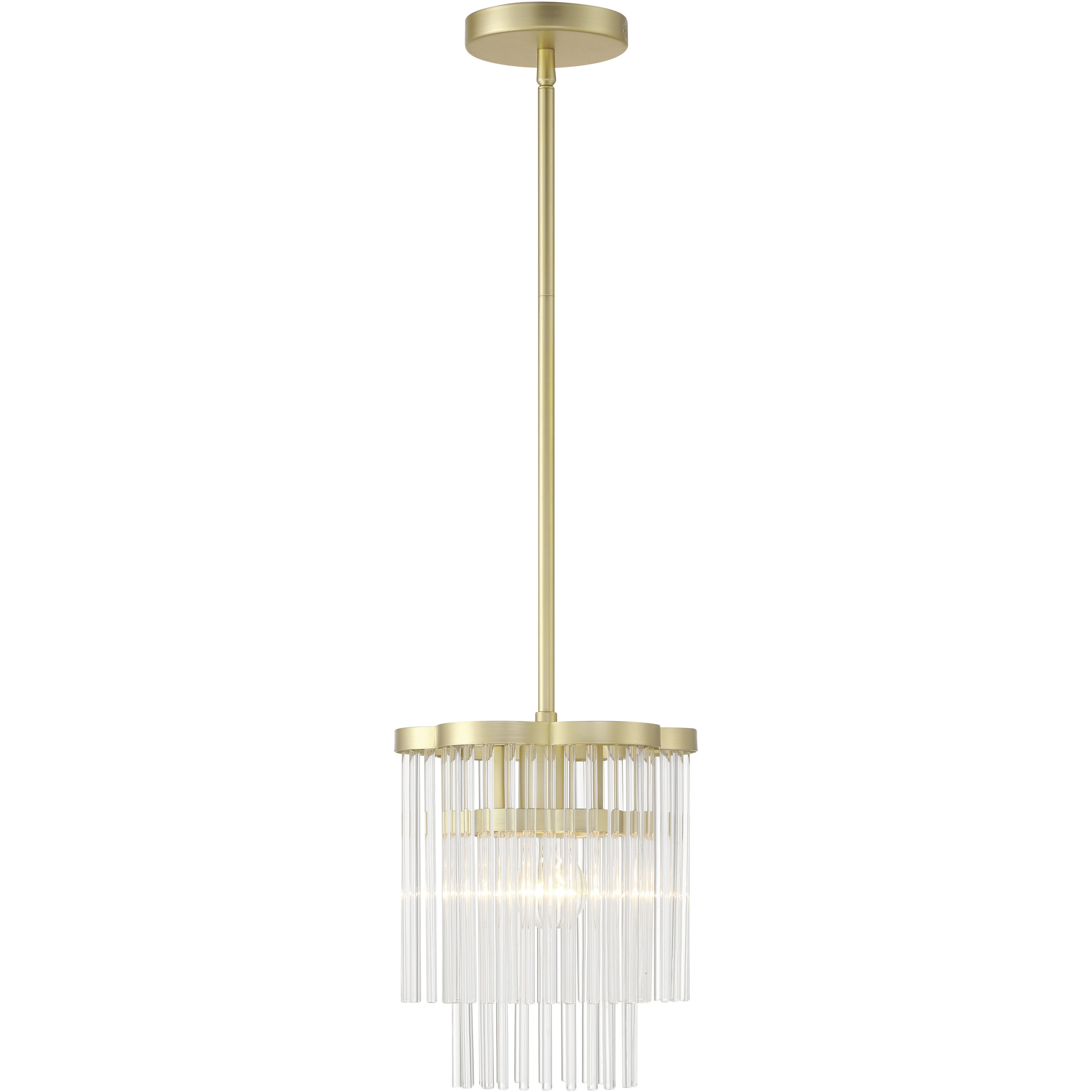 Azura 1 Light 8.63 inch Heirloom Brass Mini-Pendant Ceiling Light