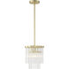 Azura 1 Light 8.63 inch Heirloom Brass Mini-Pendant Ceiling Light