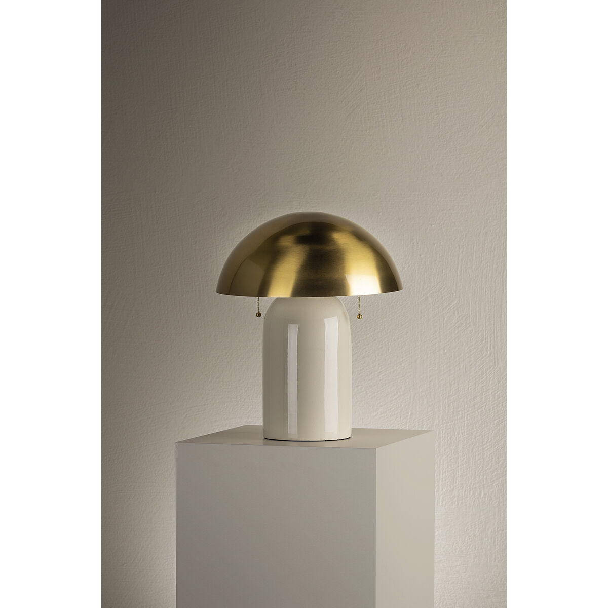 Gaia 16.5 inch 60 watt Aged Brass Table Lamp Portable Light