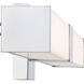 Vantage LED Chrome Wall Sconce Wall Light, Square