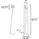 Dottie 67.5 inch 40 watt Black Floor Lamp Portable Light