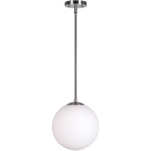 Selene 1 Light 10 inch Brushed Nickel Mini Pendant Ceiling Light