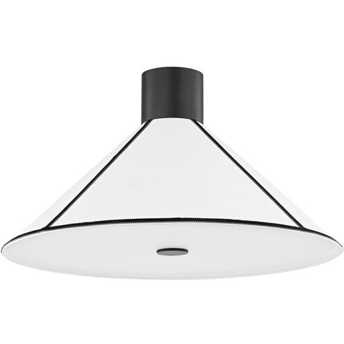 Forrest 2 Light 25 inch Soft Black Semi Flush Ceiling Light