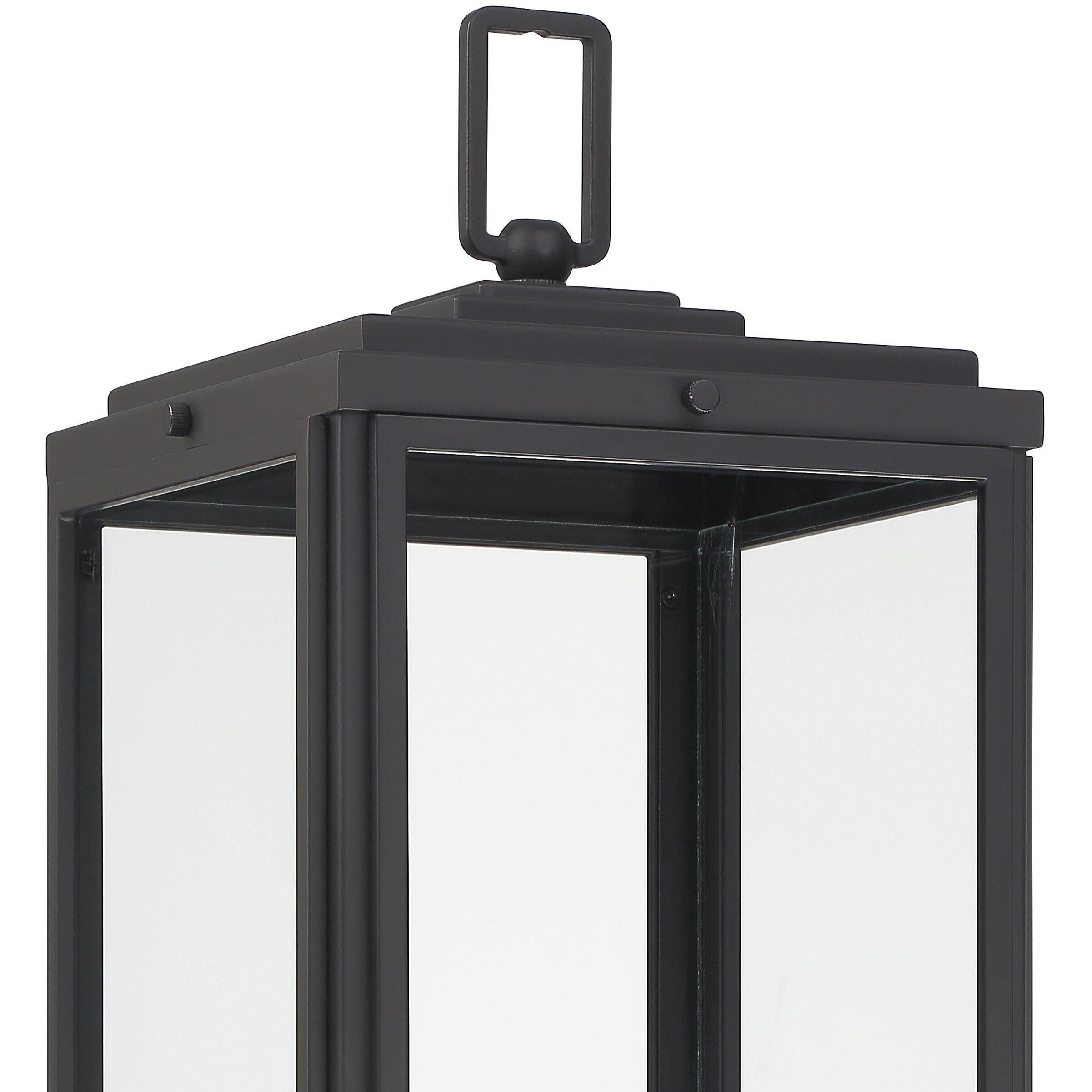 Byron 3 Light 22.25 inch Matte Black Outdoor Post